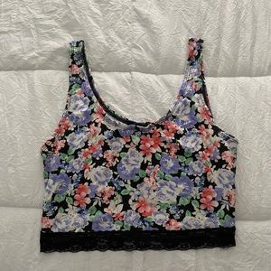 floral print crop top